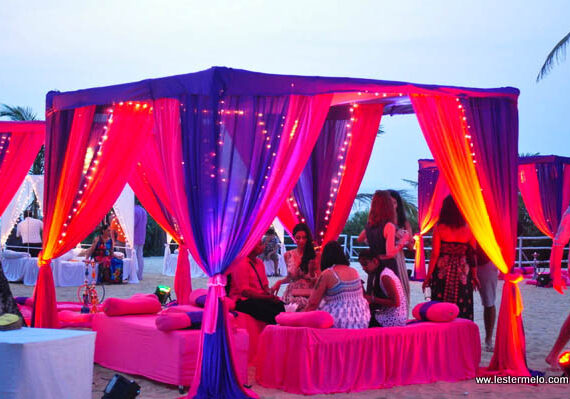 Mehndi Tent Beach Wedding Goa